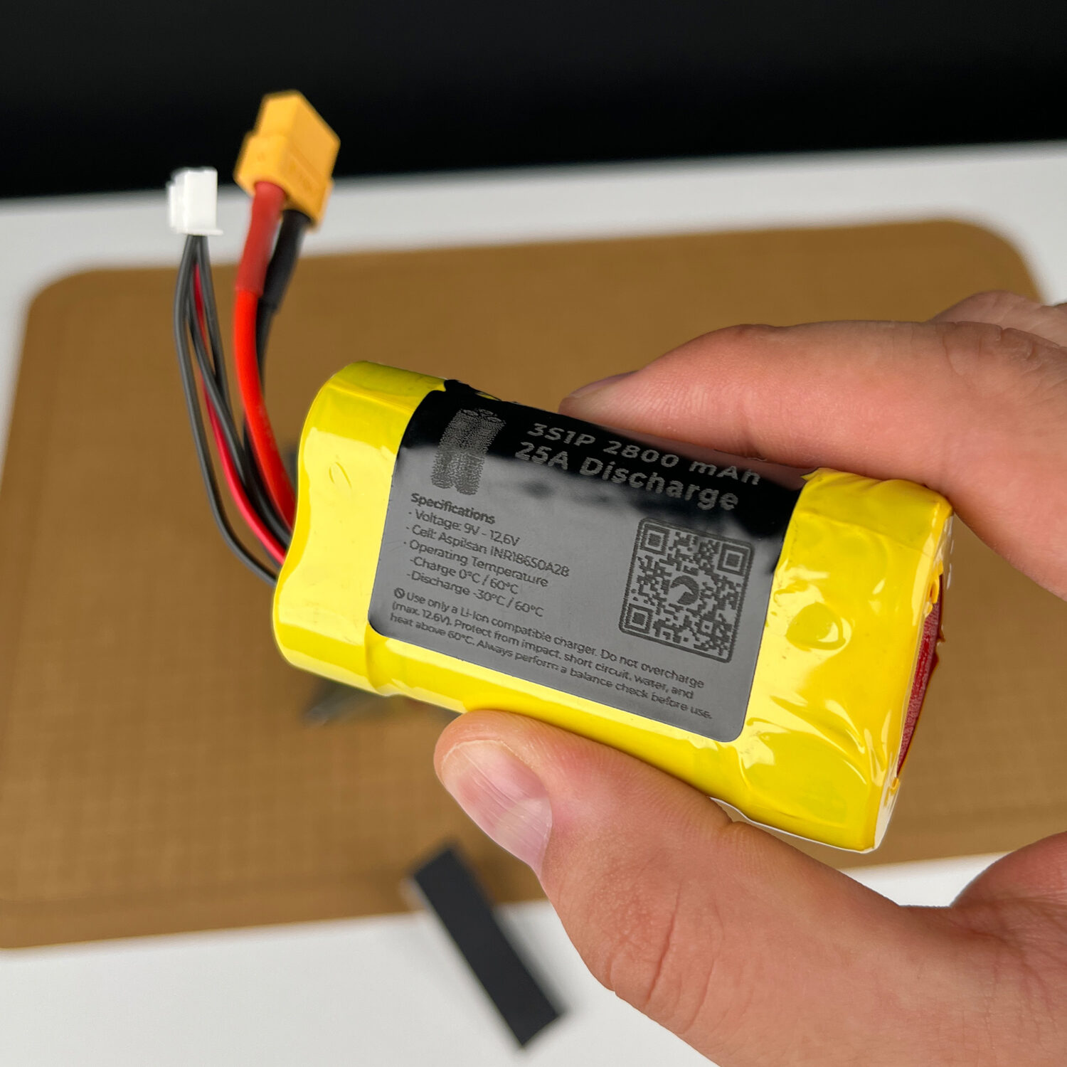 Craycle 3S 11.1 V Li-Ion Battery Pack - 2800 mAh & 25 A Continuous Discharge