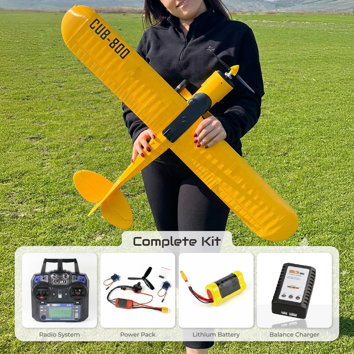 CraycleCub V2 1000 mm FPV Trainer Complete Kit