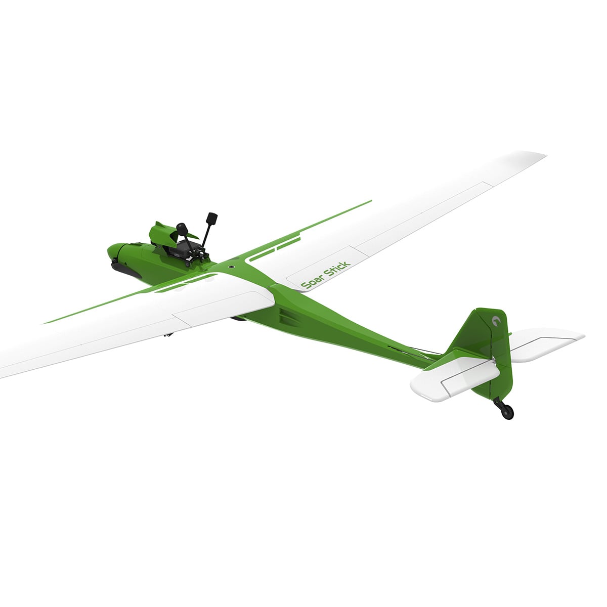 Craycle SoarStick 1200 mm FPV glider digital render